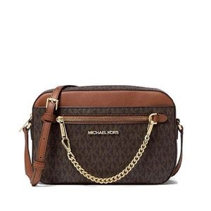 MICHAEL MICHAEL KORS NWT
Jet Set Large Logo Crossbody Bag